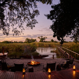 Botswana-Okavango-Delta-Nxamaseri-Island-Lodge-kampvuur